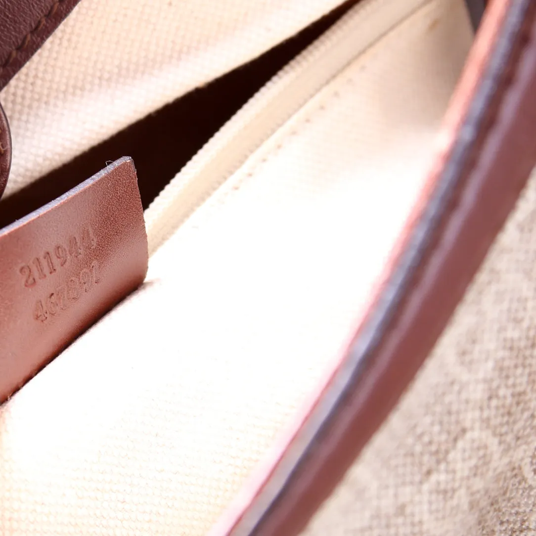 211944 Sukey GG Leather Medium Beige