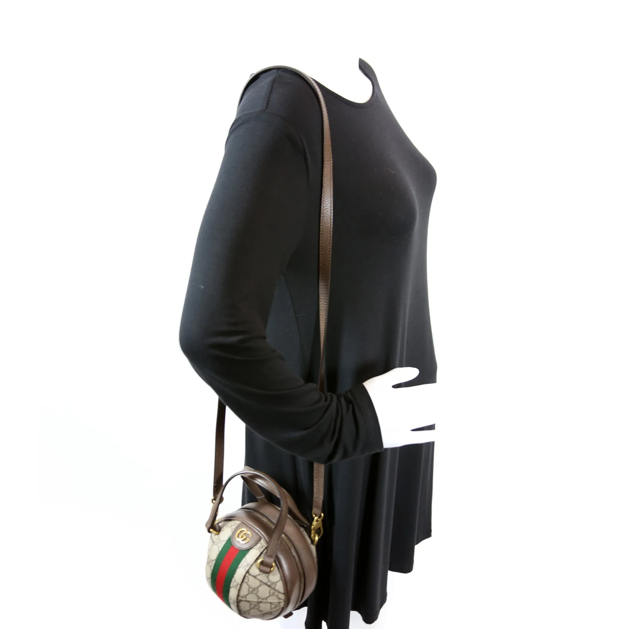 574794 Ophidia GG Canvas Mini Sphere Bag