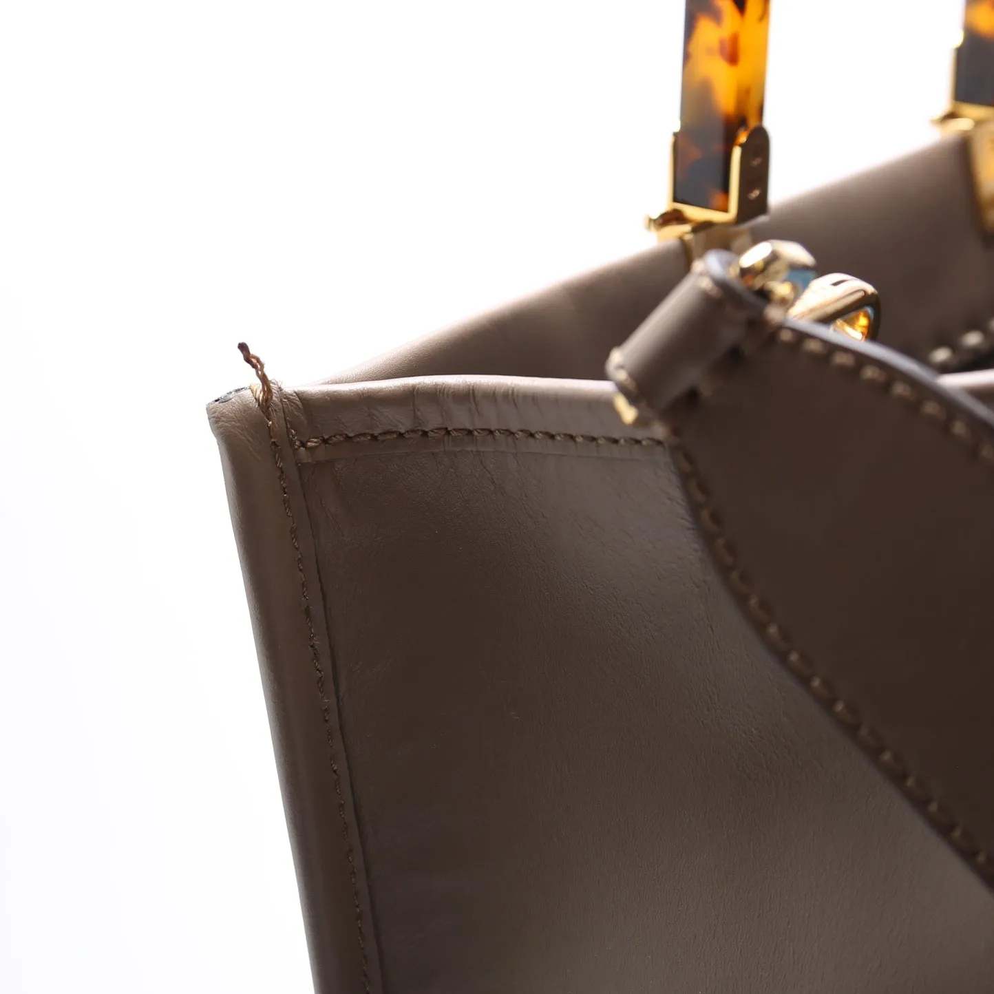 8BH386 Sunshine Shopper Medium Leather Grey