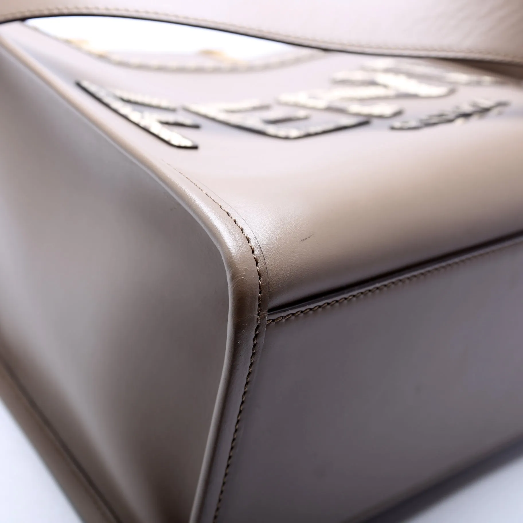 8BH386 Sunshine Shopper Medium Leather Grey