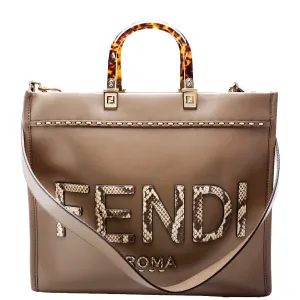 8BH386 Sunshine Shopper Medium Leather Grey