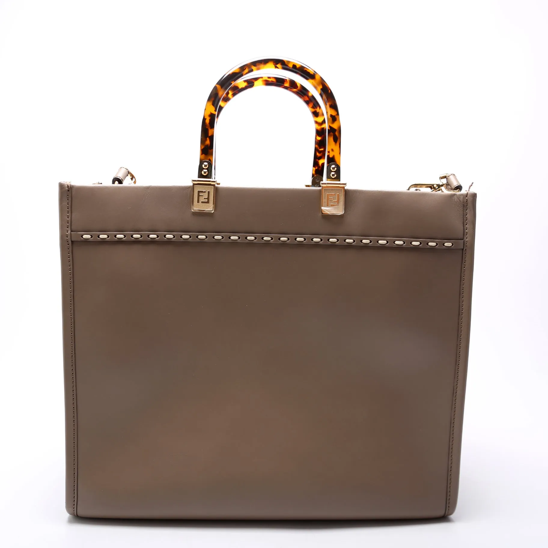 8BH386 Sunshine Shopper Medium Leather Grey