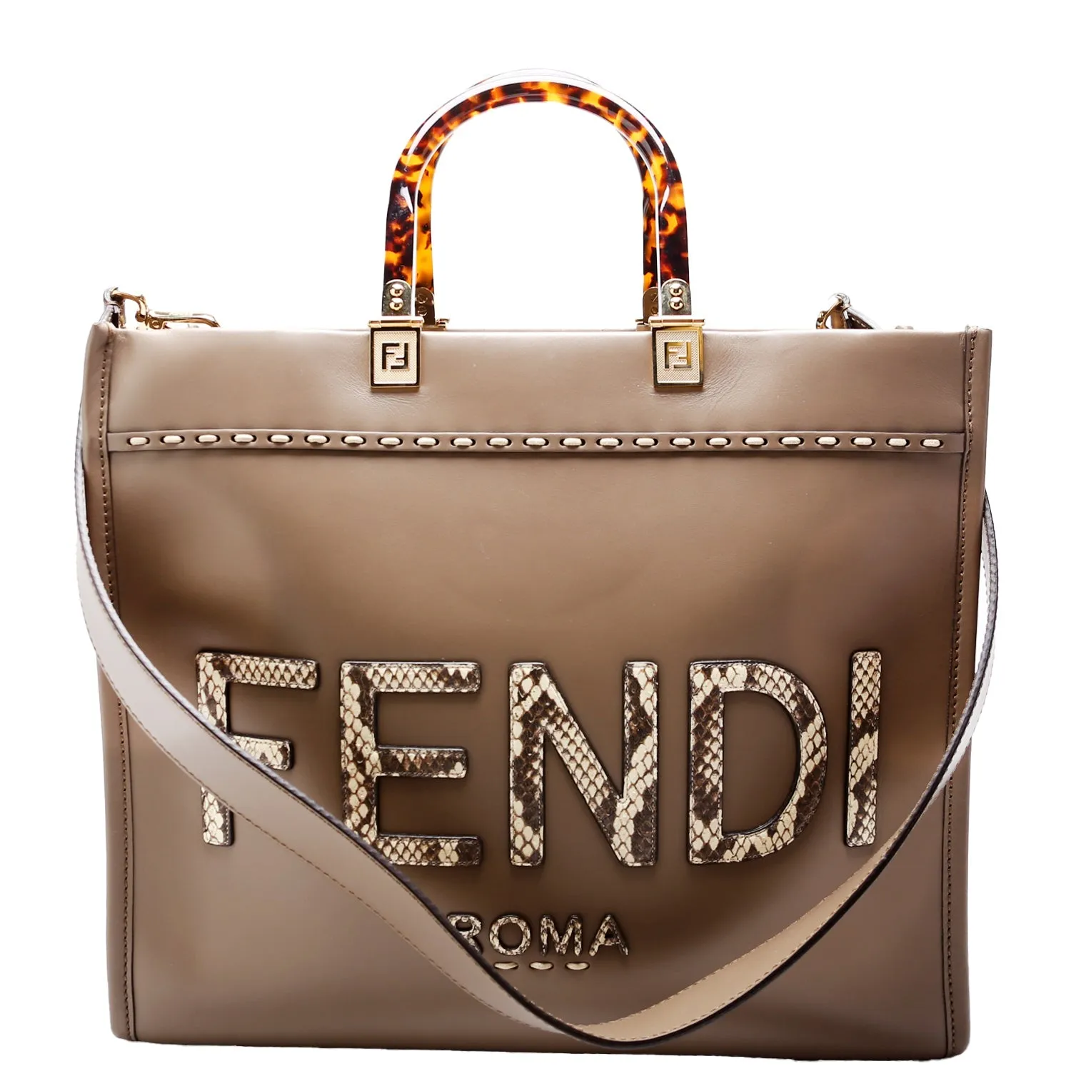8BH386 Sunshine Shopper Medium Leather Grey