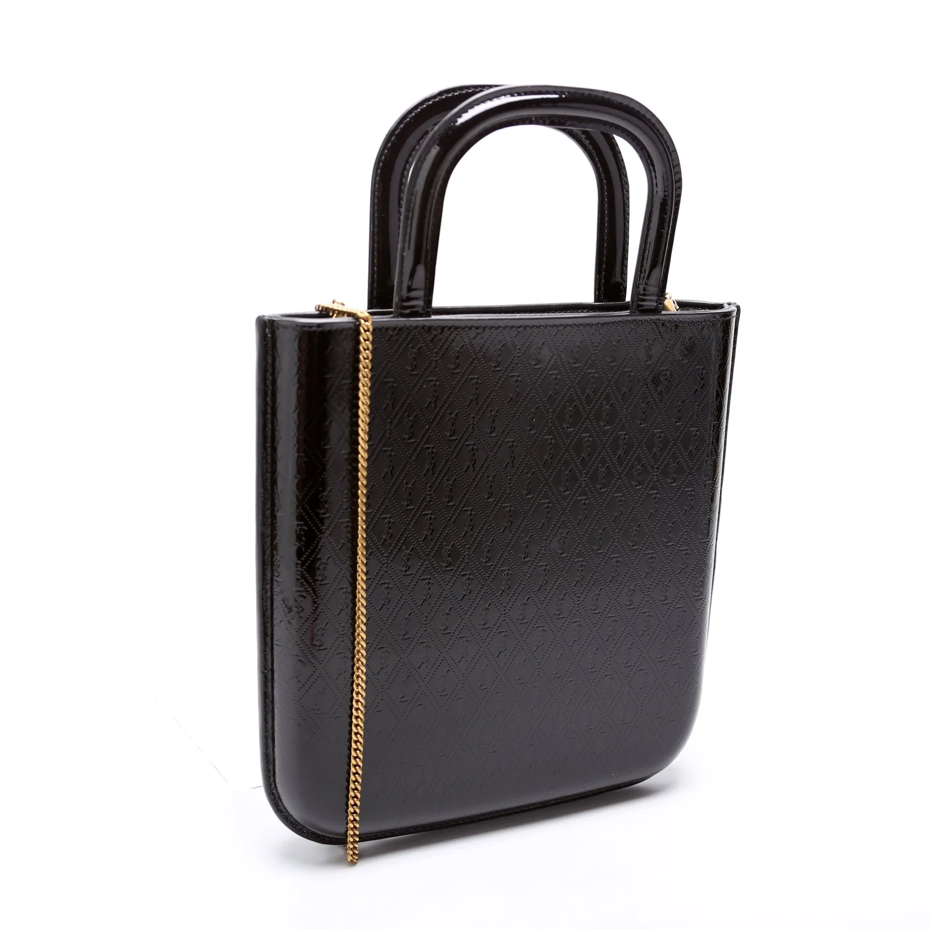 All Over Logo Embossed Mini Shopping Bag 715201