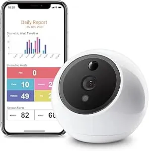 Amaryllo ACR1501R12WHay Apollo Biometric 360 Auto Tracking PTZ Wi-Fi Security Camera, White