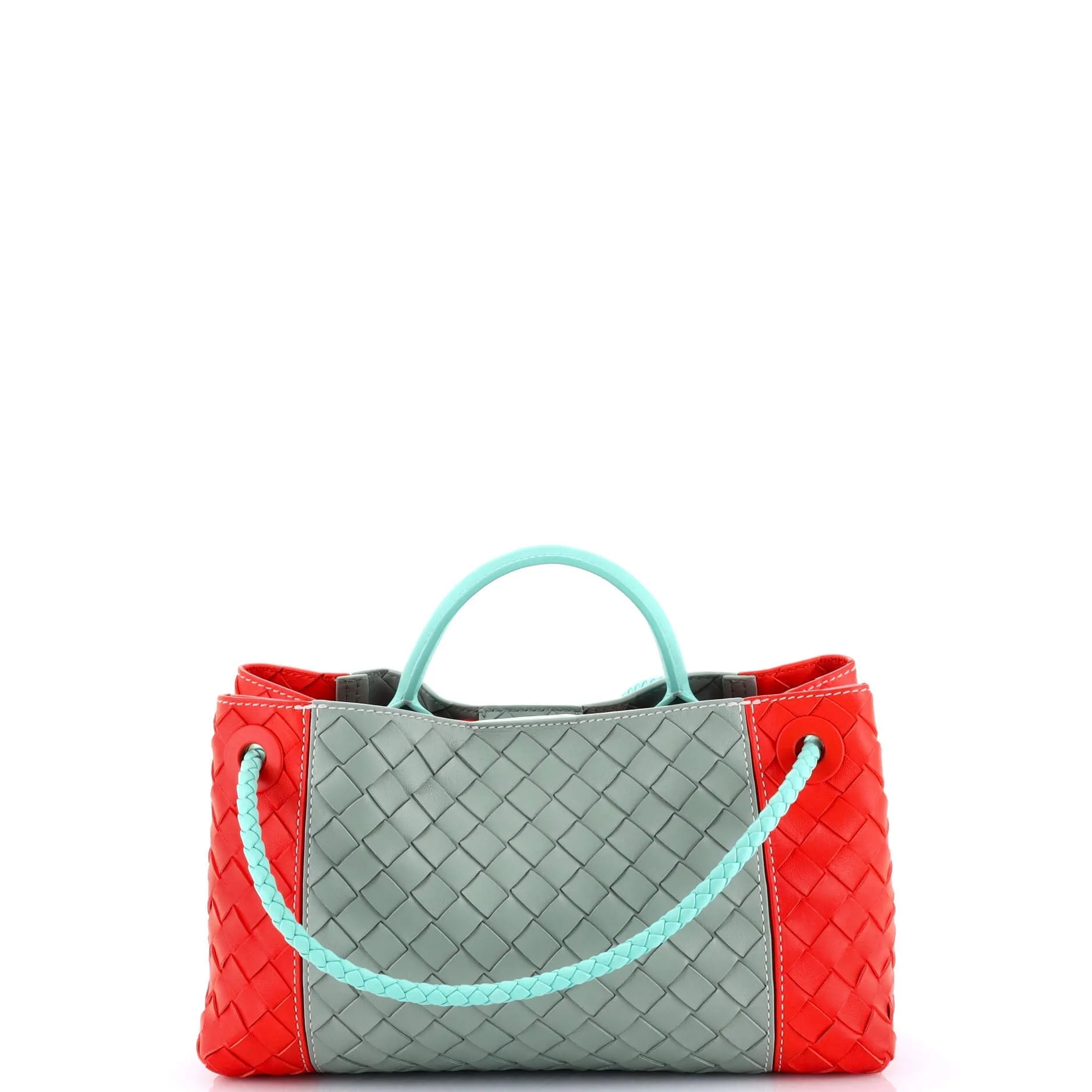 Andiamo East West Top Handle Bag Intrecciato Nappa Small