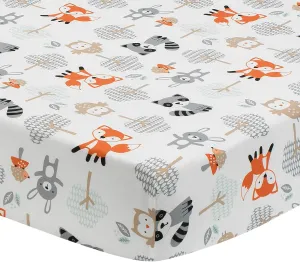 Bedtime Originals Woodland Friends Fitted Crib Sheet, Multicolor