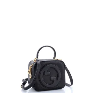 Blondie NM Top Handle Shoulder Bag Diagonal Quilted Leather
