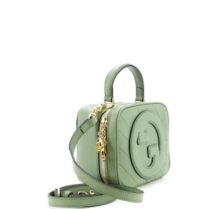 Blondie NM Top Handle Shoulder Bag Diagonal Quilted Leather
