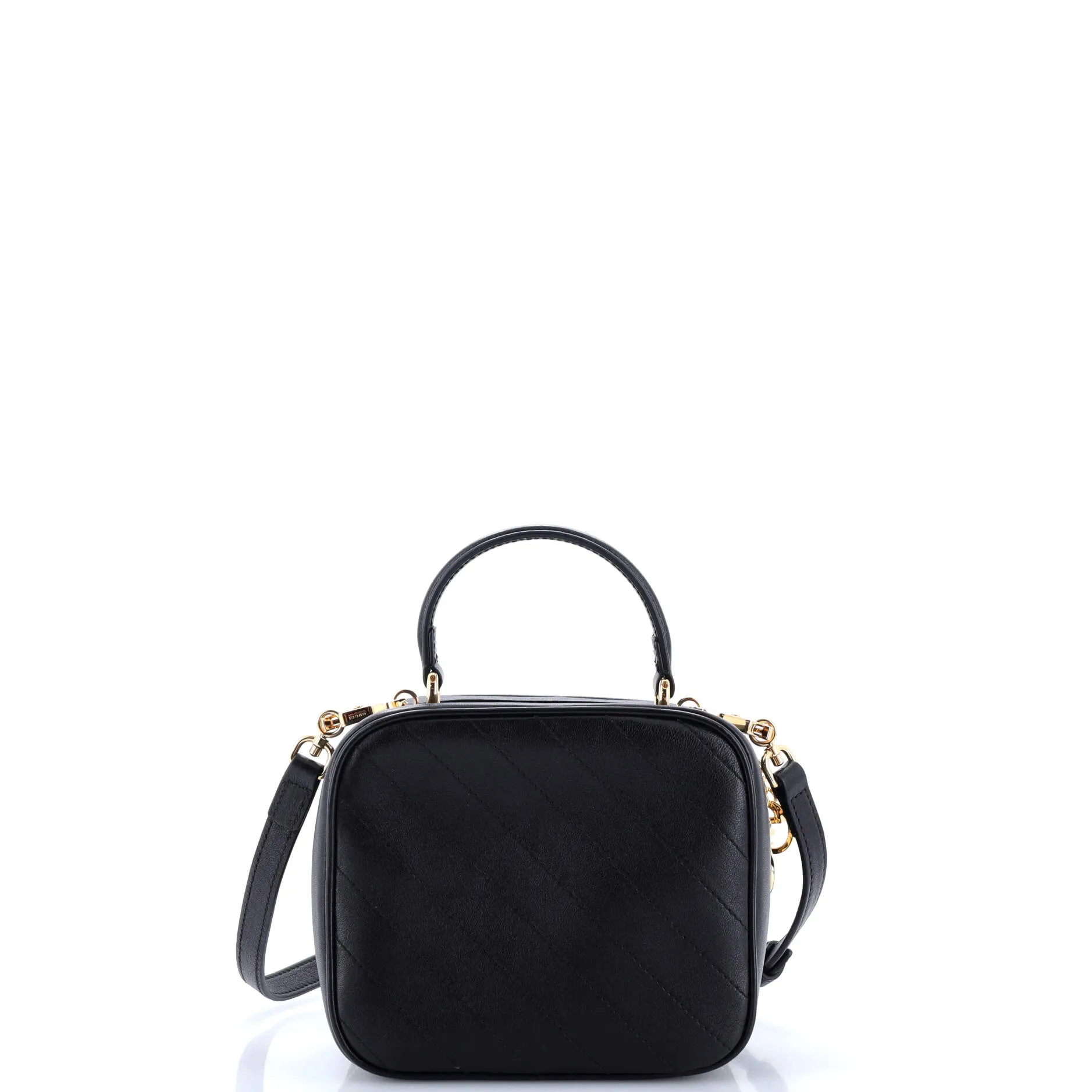 Blondie NM Top Handle Shoulder Bag Diagonal Quilted Leather