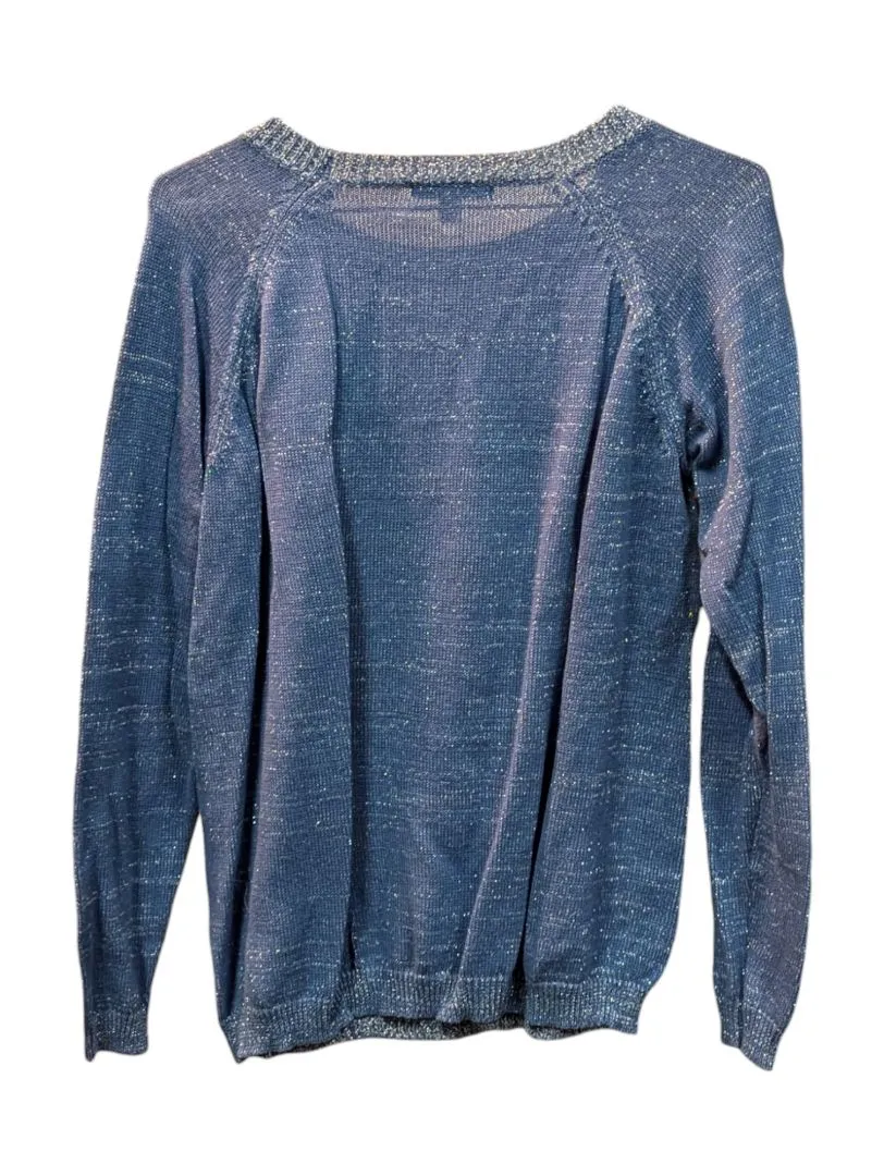 Blue Shimmering Sweater Parkhurst Size M