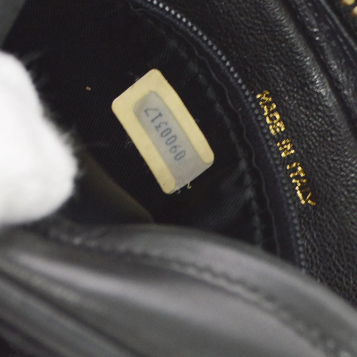 CHANEL 1986-1988 Camera Bag Mini Black Lambskin