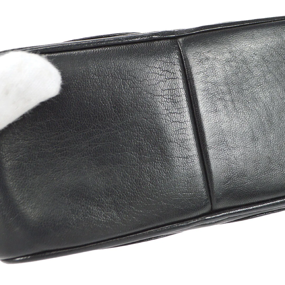 CHANEL 1986-1988 Camera Bag Mini Black Lambskin