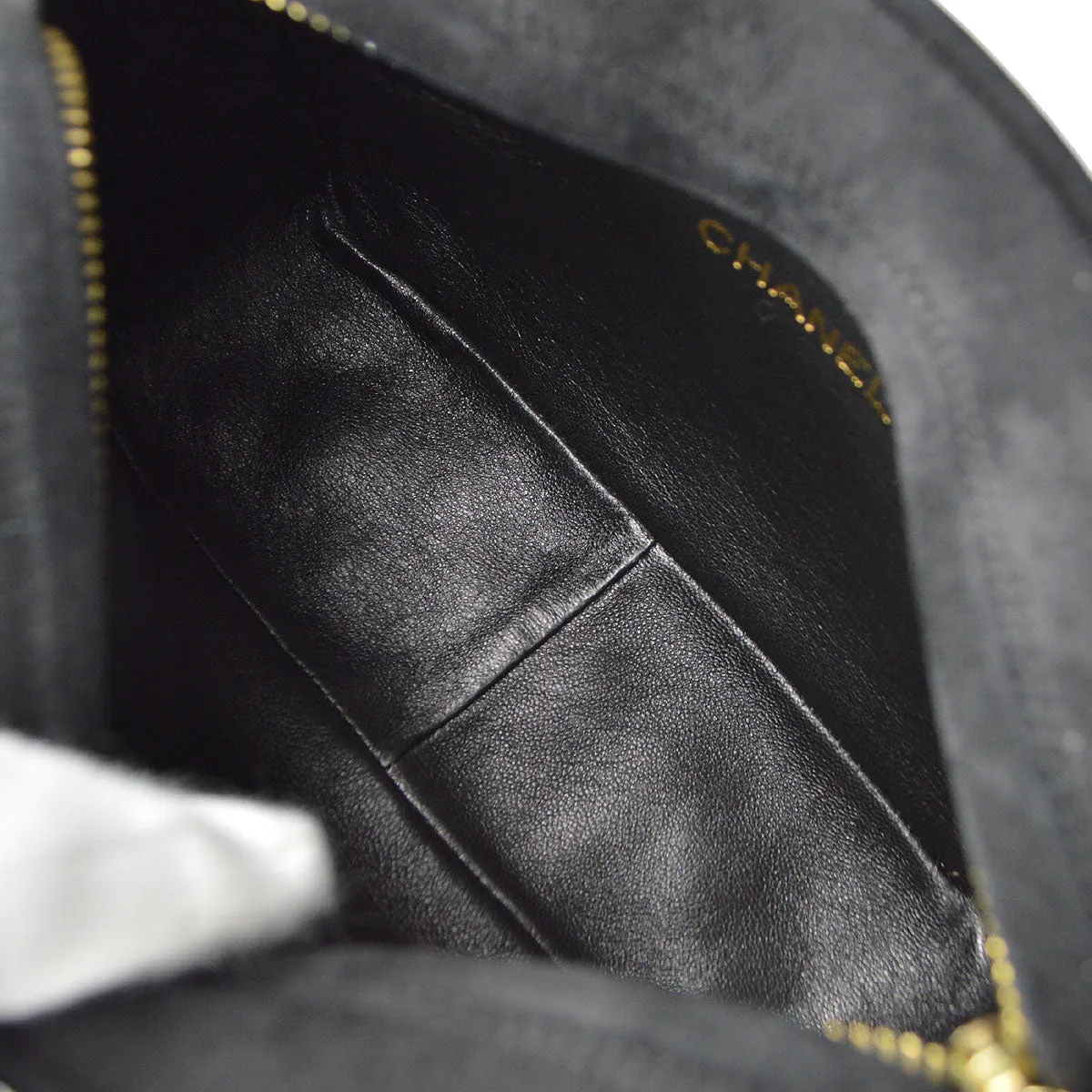 CHANEL 1994-1996 Pocket Camera Bag Mini Black Suede