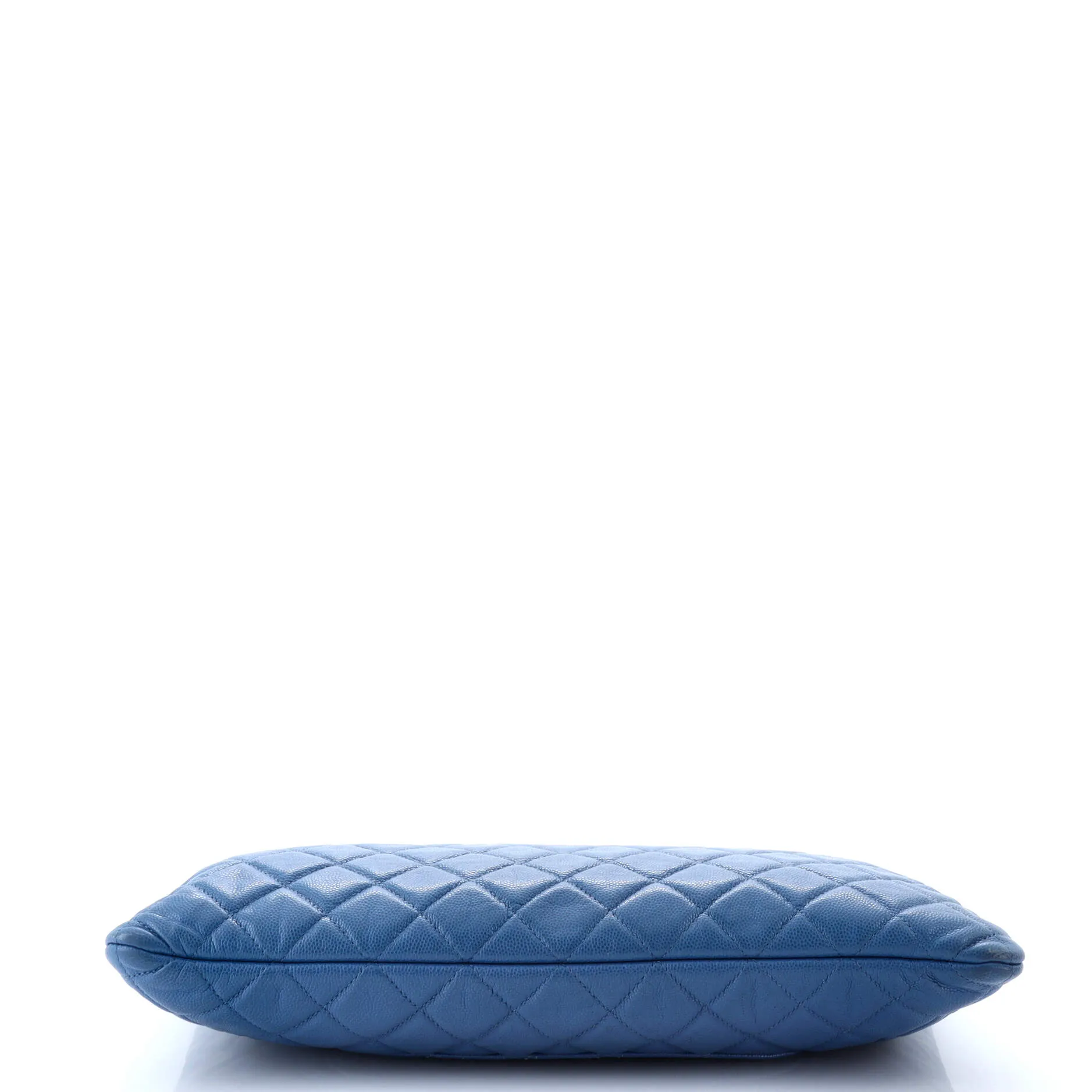 Chanel O Case Clutch Quilted Caviar