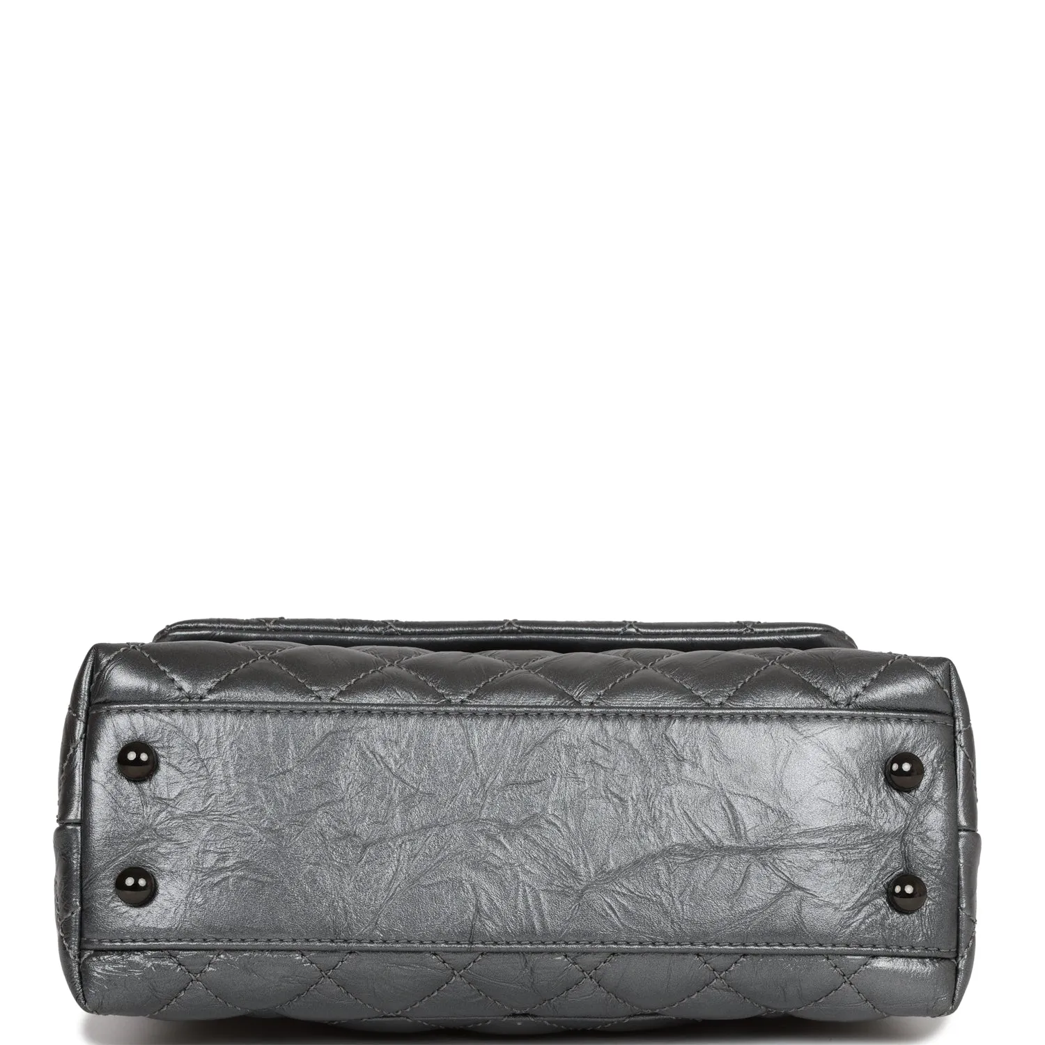 Chanel Small Coco Handle Flap Bag So Black Calfskin Black Hardware