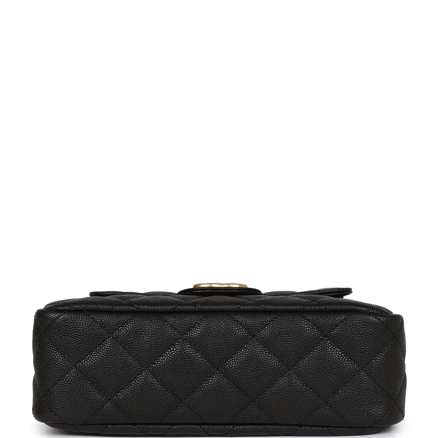Chanel Small Hobo Bag Black Caviar Antique Gold Hardware