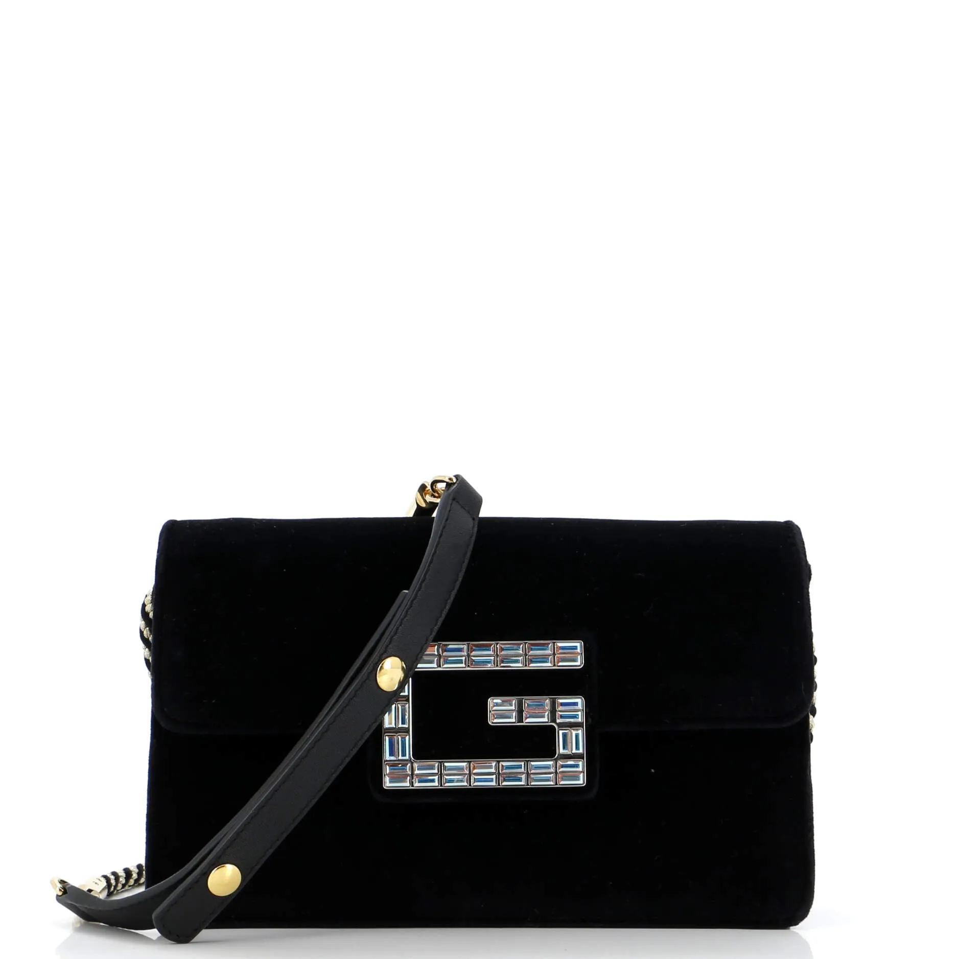 Gucci G Broadway Shoulder Bag Velvet