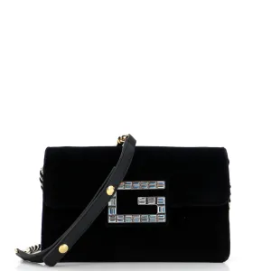 Gucci G Broadway Shoulder Bag Velvet