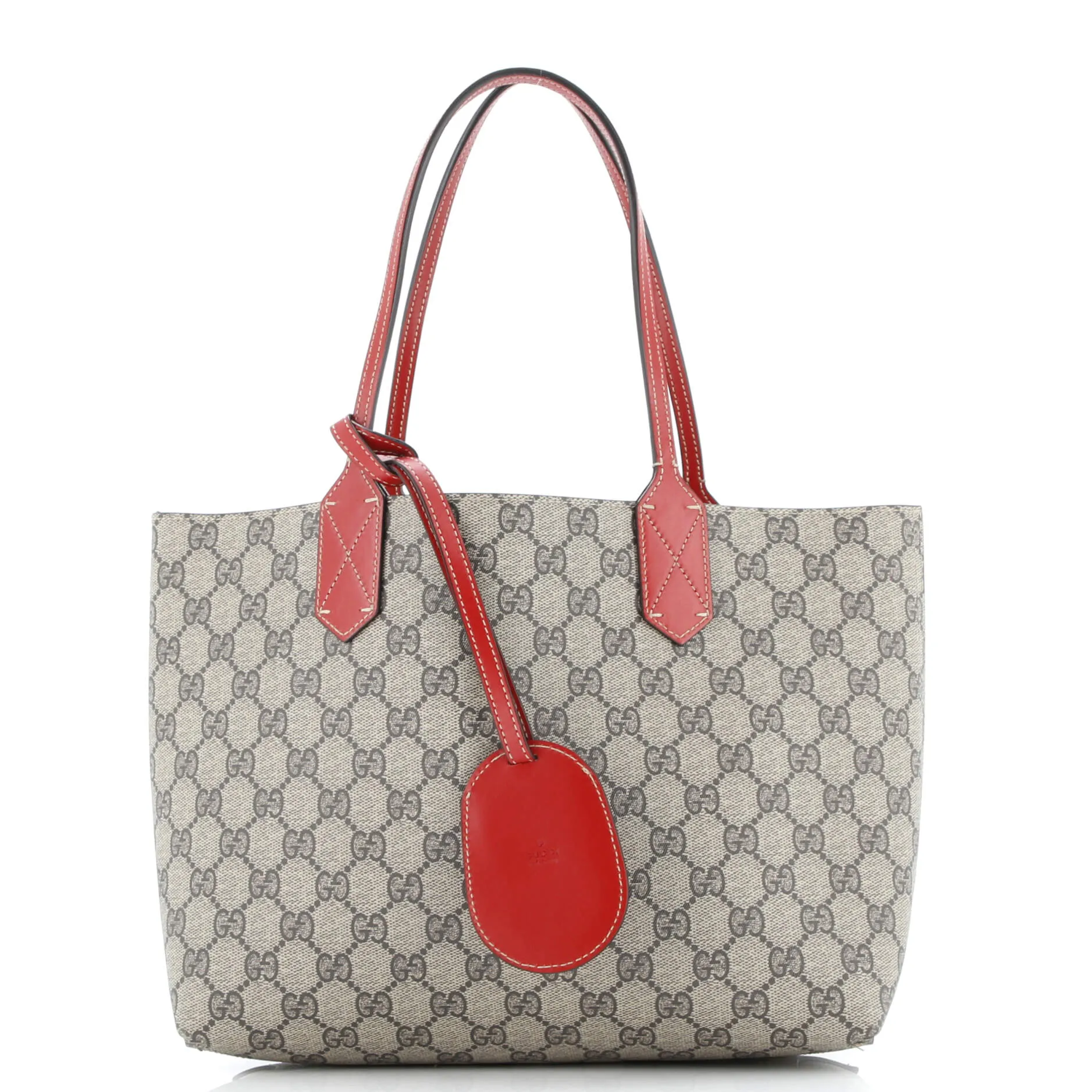Gucci Reversible Tote Gg Print Leather