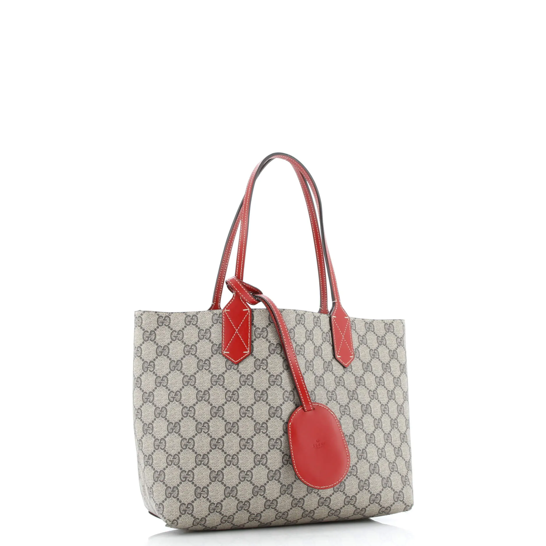 Gucci Reversible Tote Gg Print Leather