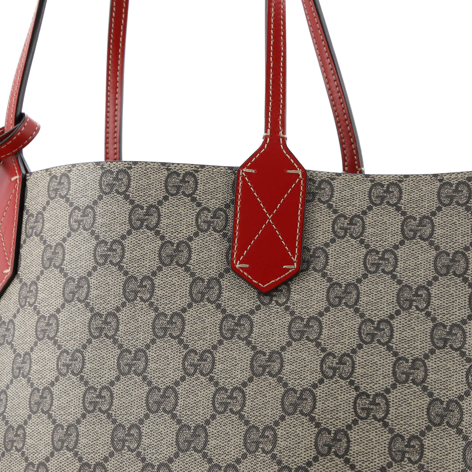 Gucci Reversible Tote Gg Print Leather