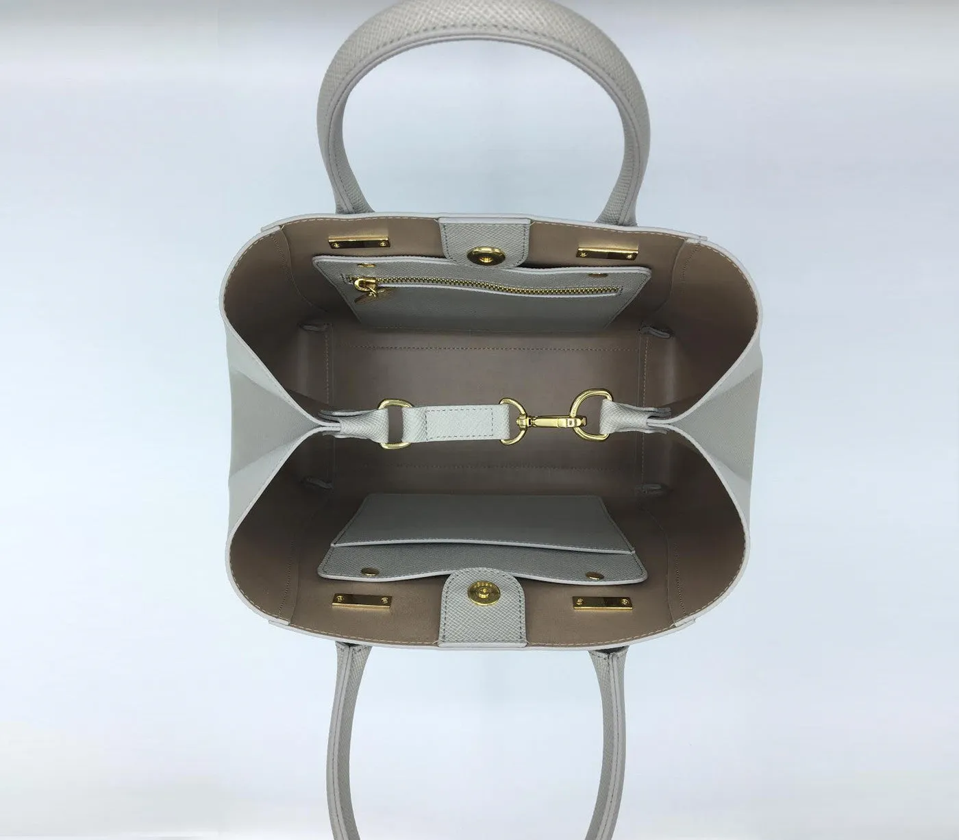 Gunas New York Jane Grey Vegan Leather Satchel