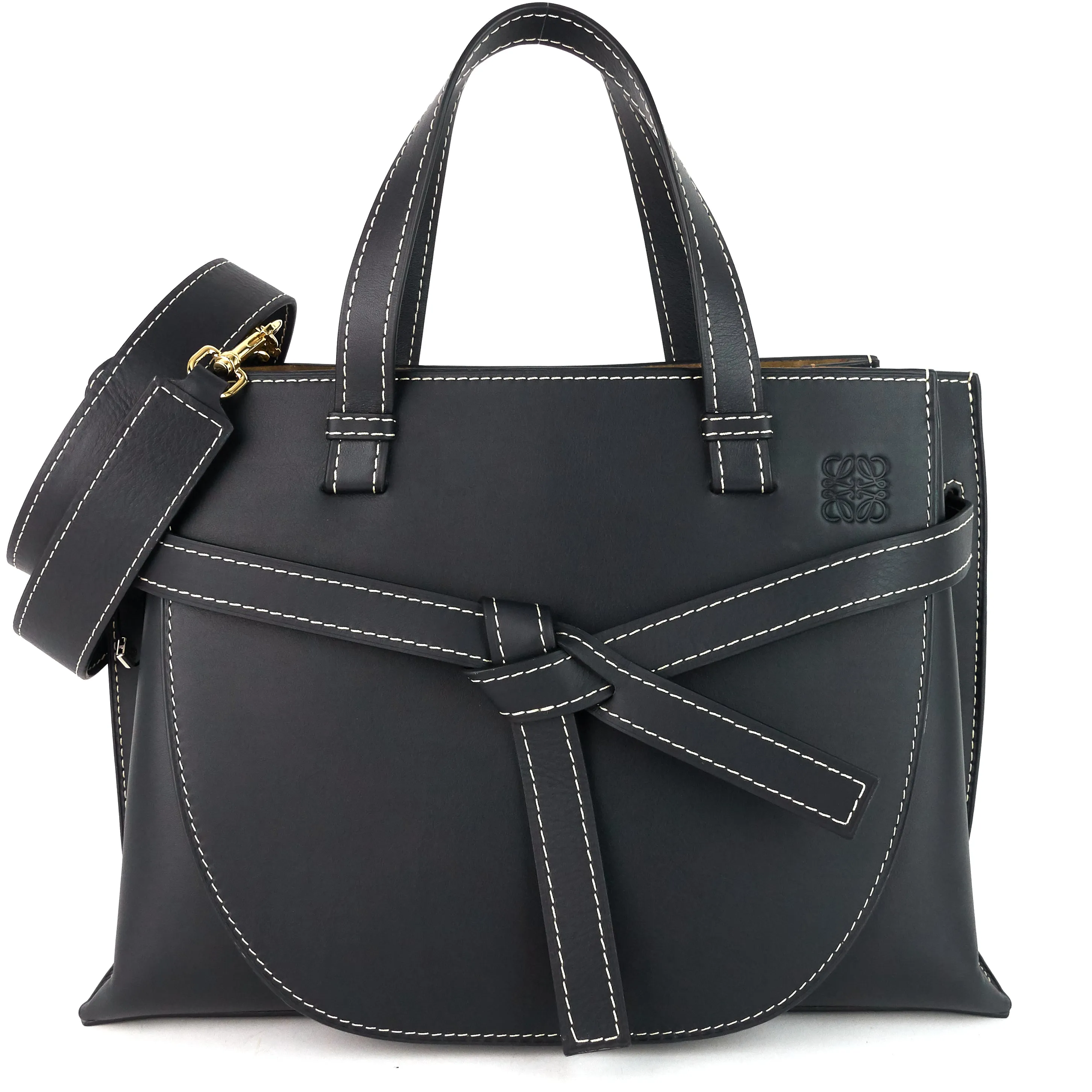 Loewe Gate Top Handle Small Calf Leather Tote Bag