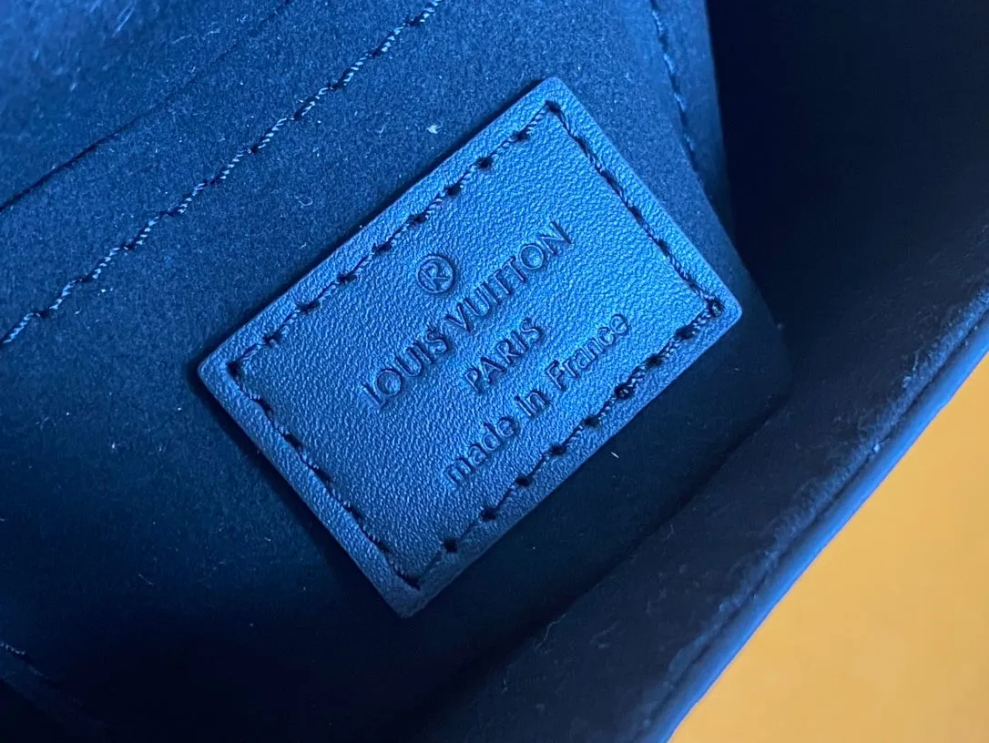 Louis Vuitton CAMERA BOX BAG 17 IN BLACK MONOGRAM EMBOSSED CALFSKIN SILVER CHAIN