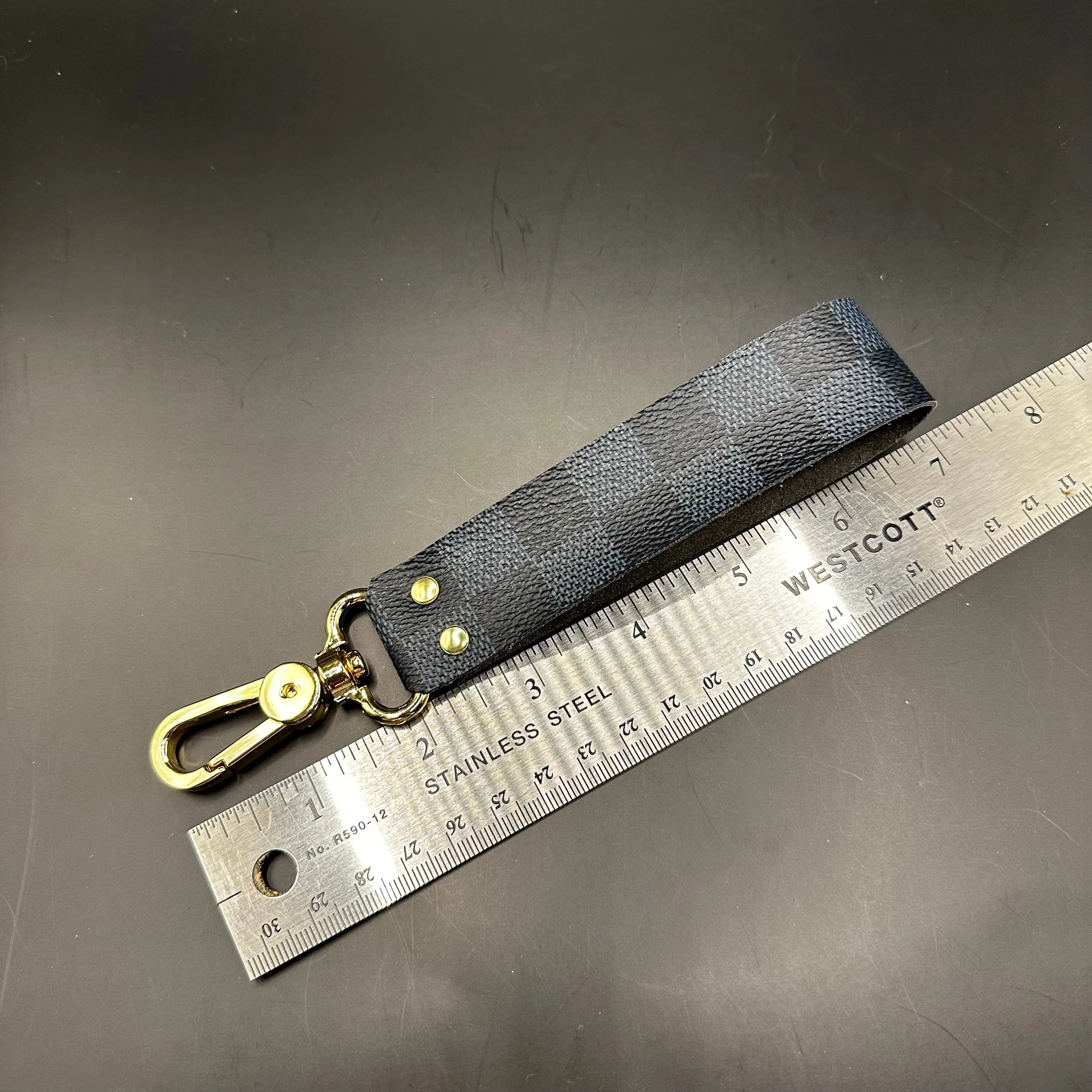 LV Damier Cobalt Wristlet Keychain