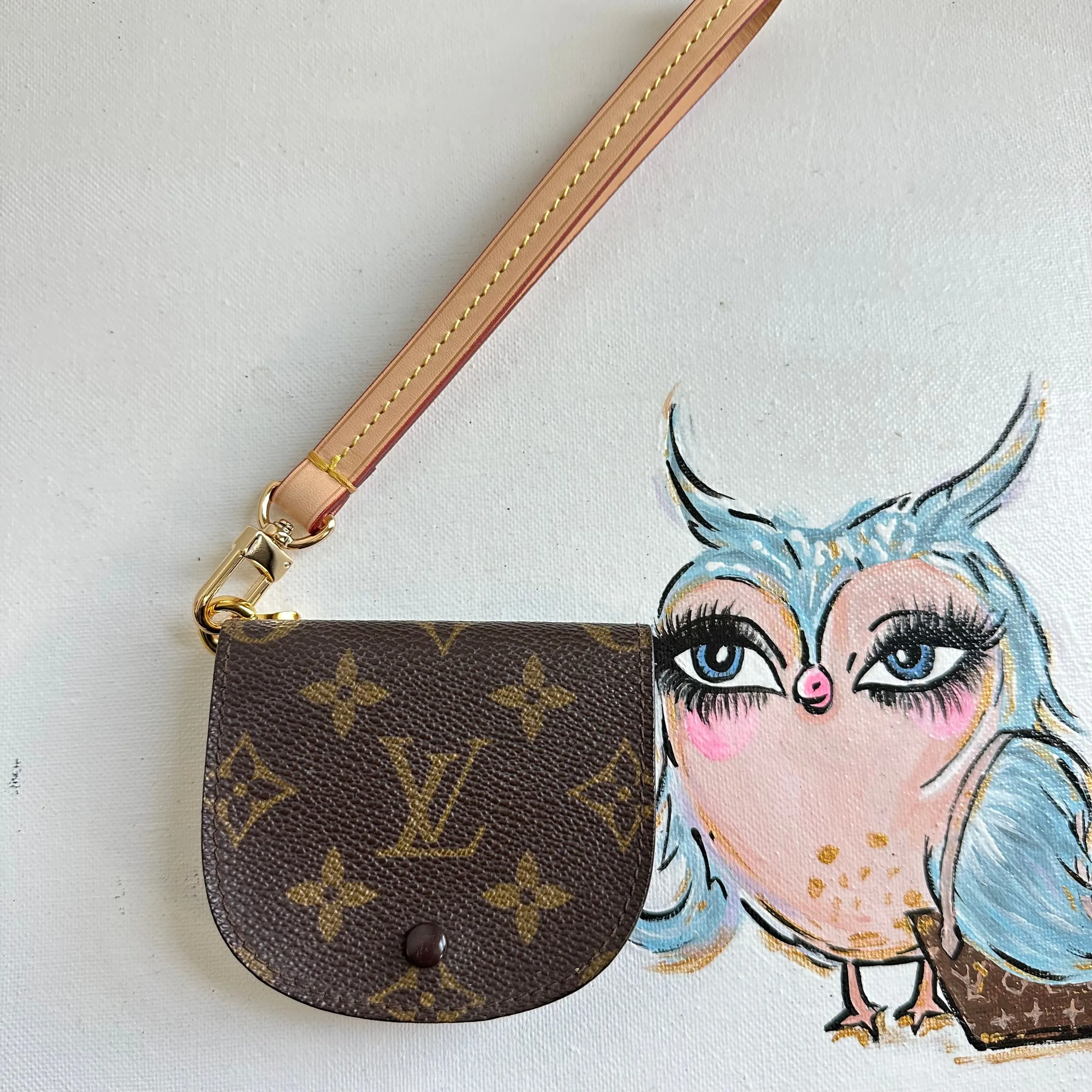 LV Monogram Coin Purse Wristlet