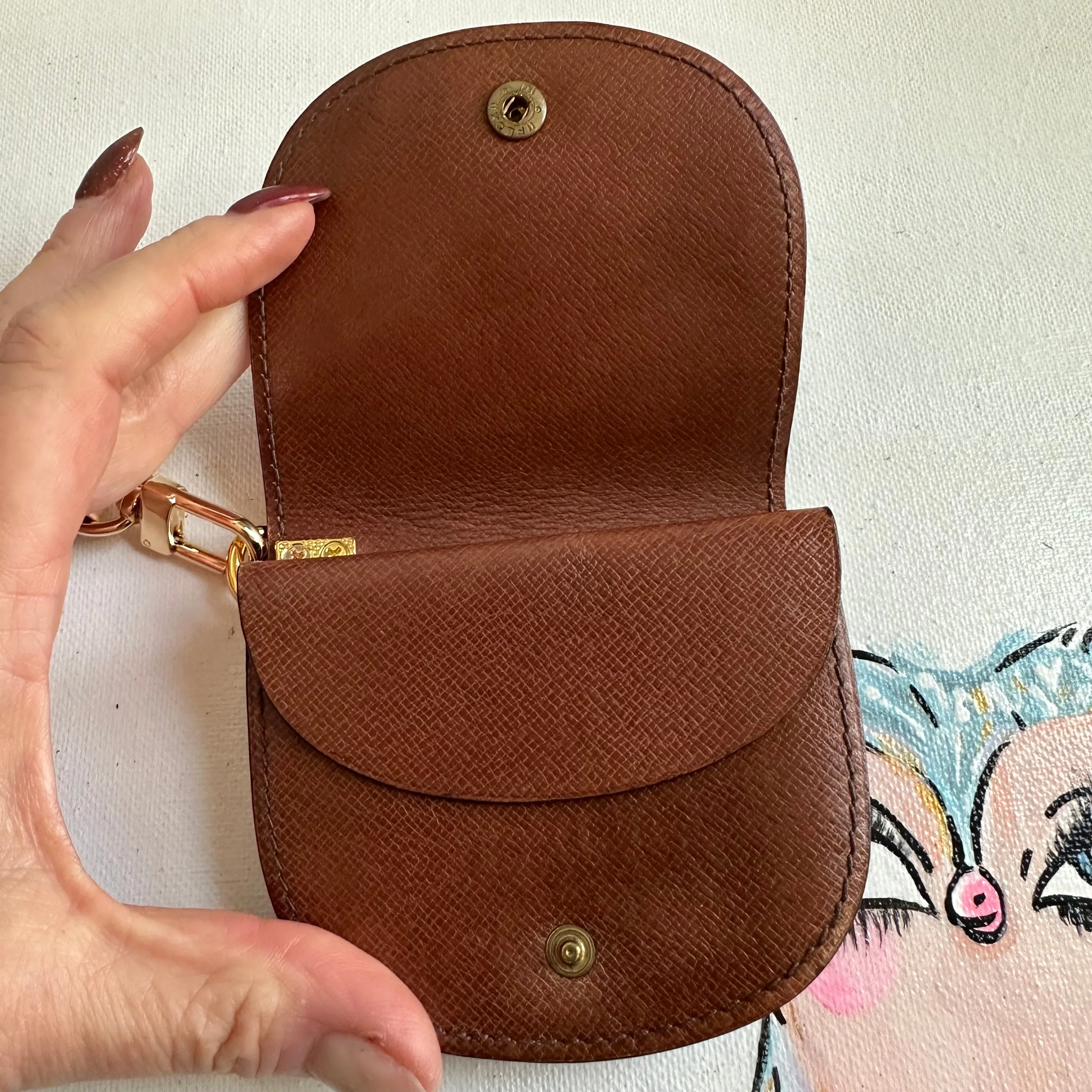 LV Monogram Coin Purse Wristlet