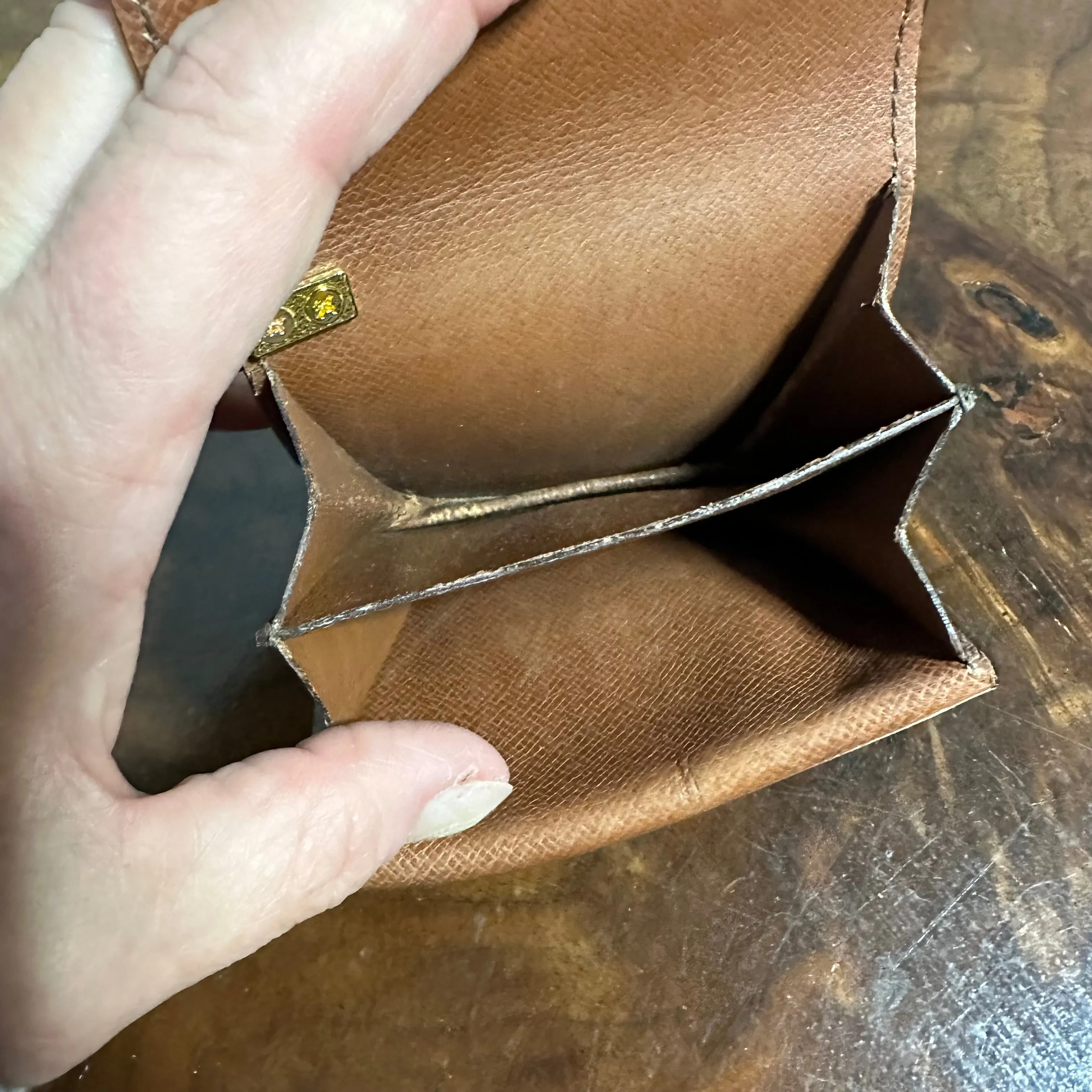 LV Monogram Coin Purse Wristlet