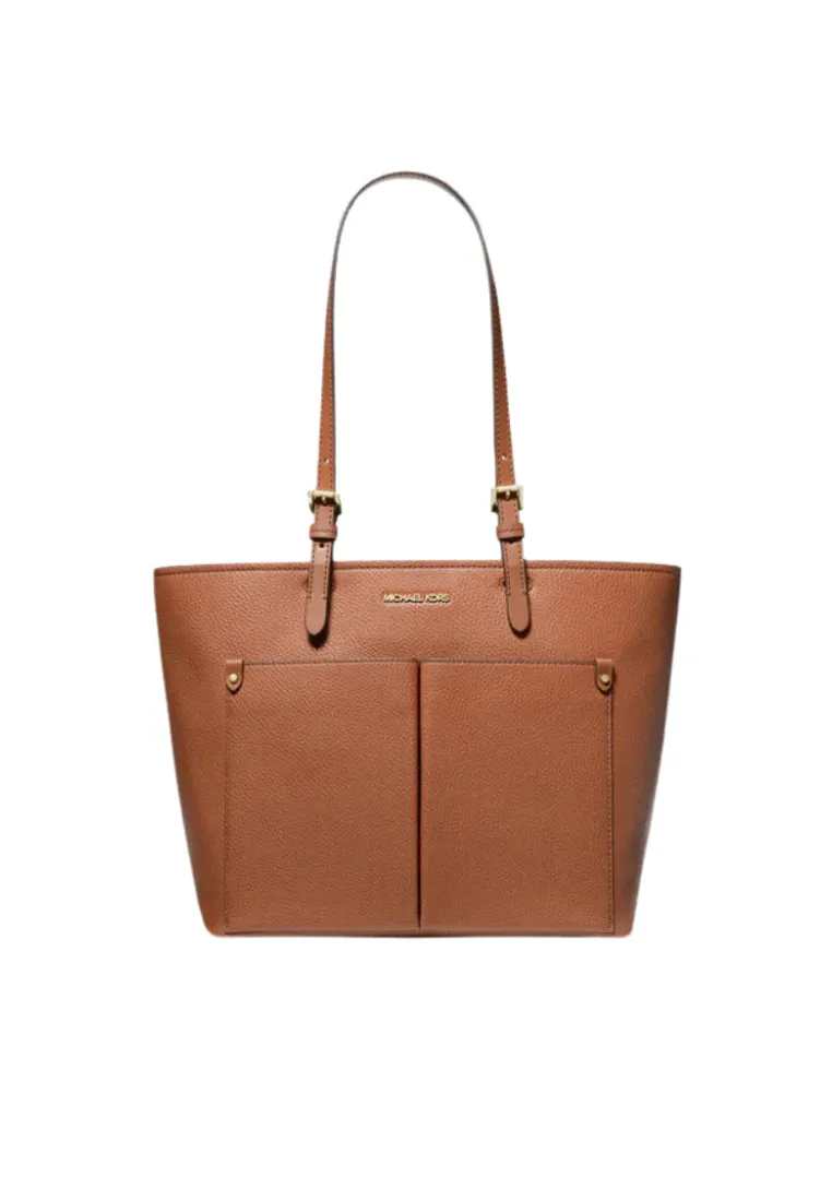 Michael Kors Jet Set Handbag Medium Pocket Tote Bag In Luggage 35F3GTVT8B