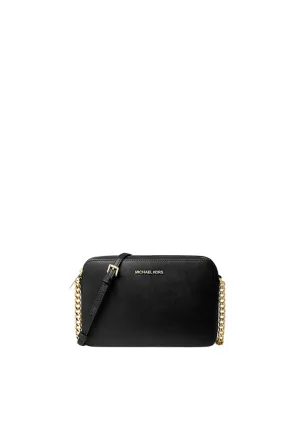 Michael Kors Jet Set Item Large EW Crossbody Leather 35T8GTTC9L in Black