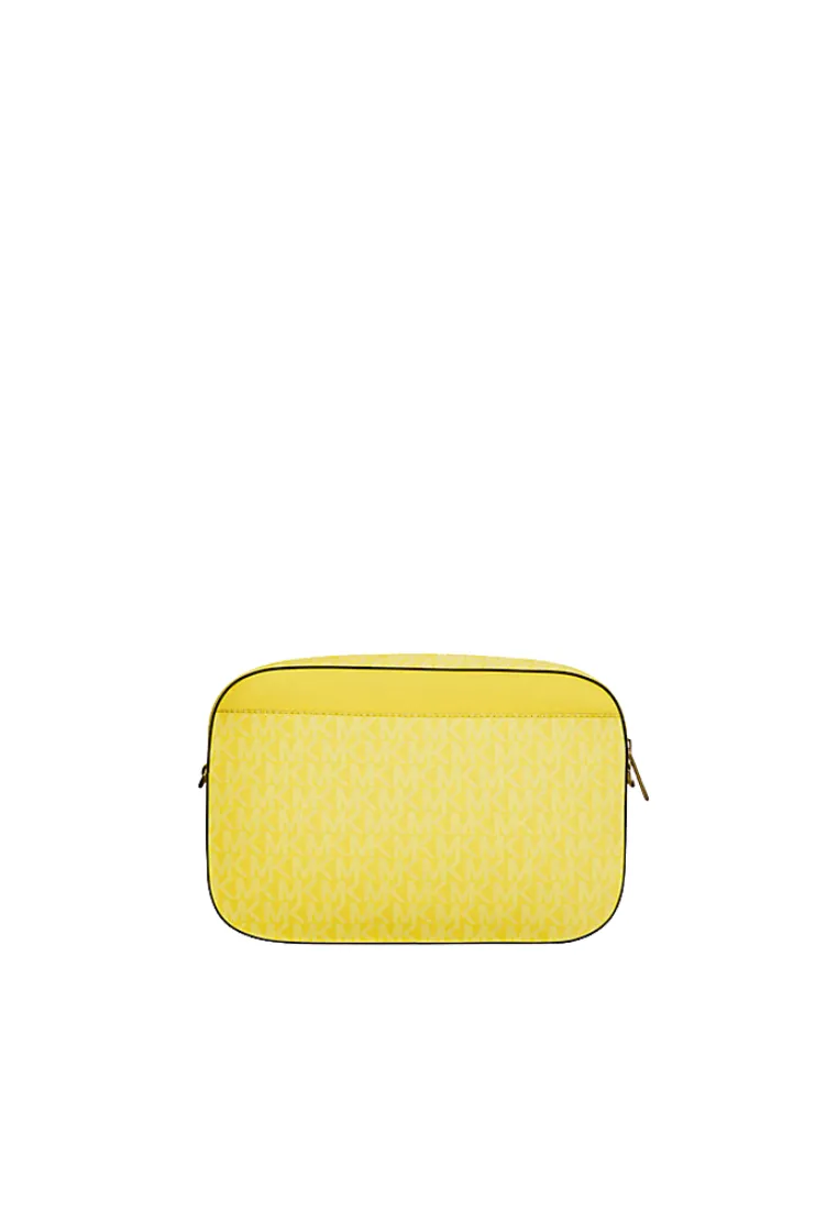 Michael Kors Jet Set Large Logo Crossbody Bag In Daisy Yellow 35F3GTTC9B