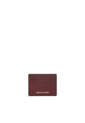 Michael Kors Jet Set Travel Card Case In Oxblood 35R4GTVD9L