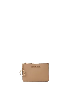 Michael Kors Jet Set Travel Coinpouch with ID Card Case In Camel 35F7GTVU1L