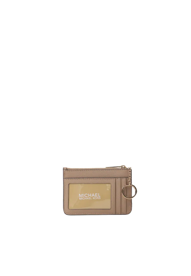 Michael Kors Jet Set Travel Coinpouch with ID Card Case In Camel 35F7GTVU1L