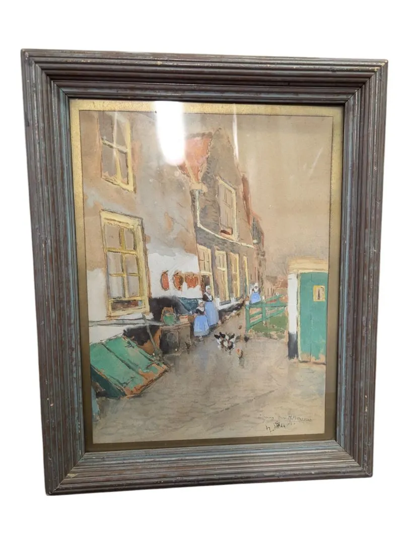 Painting of a Dutch Village 18" x 14" (P)