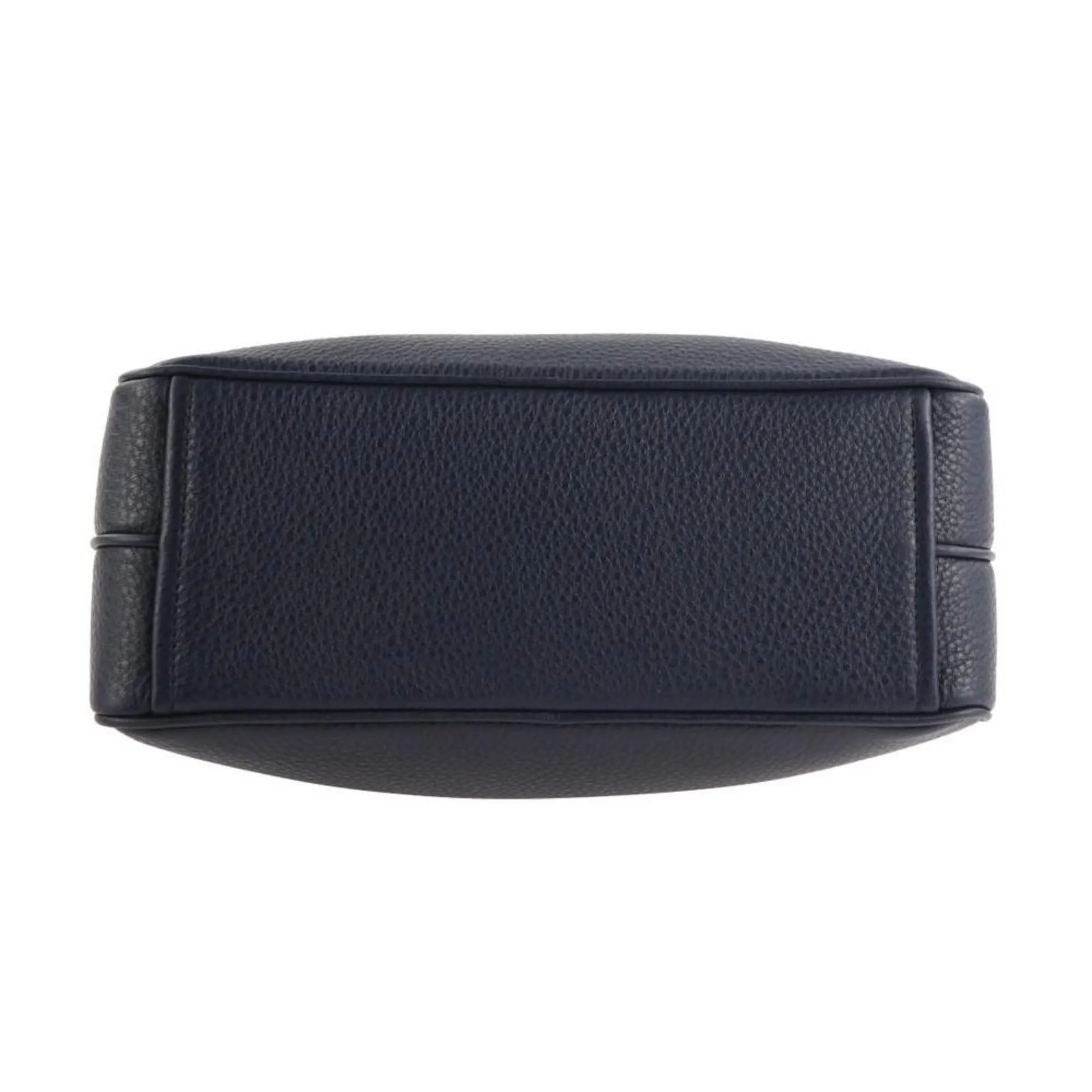 Prada Baltico Blue Vitello Phenix Leather Double Zip Crossbody Bag
