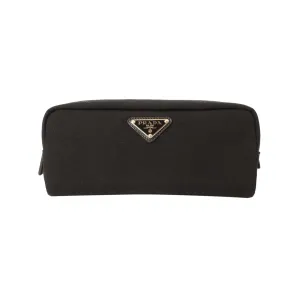 Prada Black Cordura Fabric Cosmetic Clutch