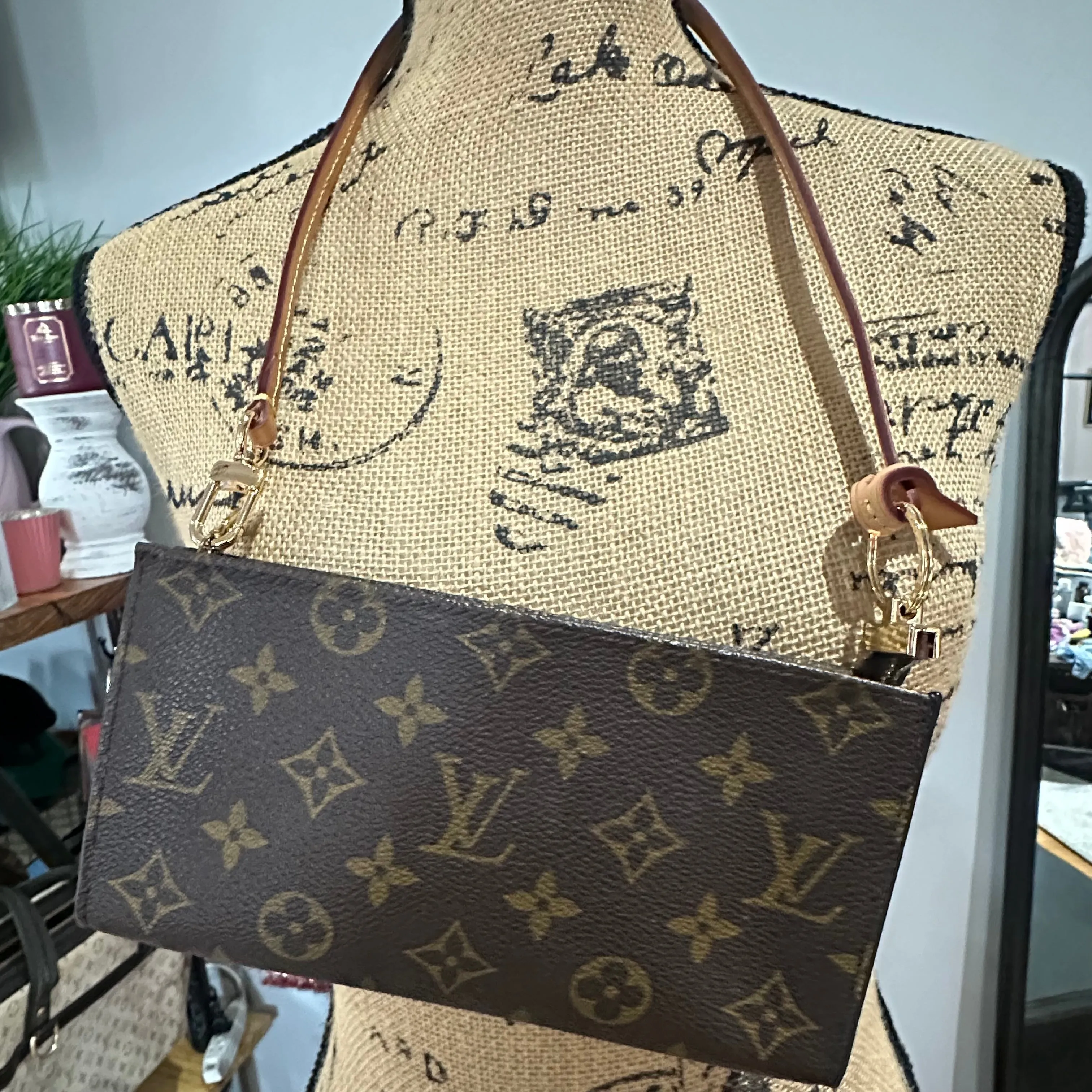 The Junco Wristlet - Vintage LV Monogram